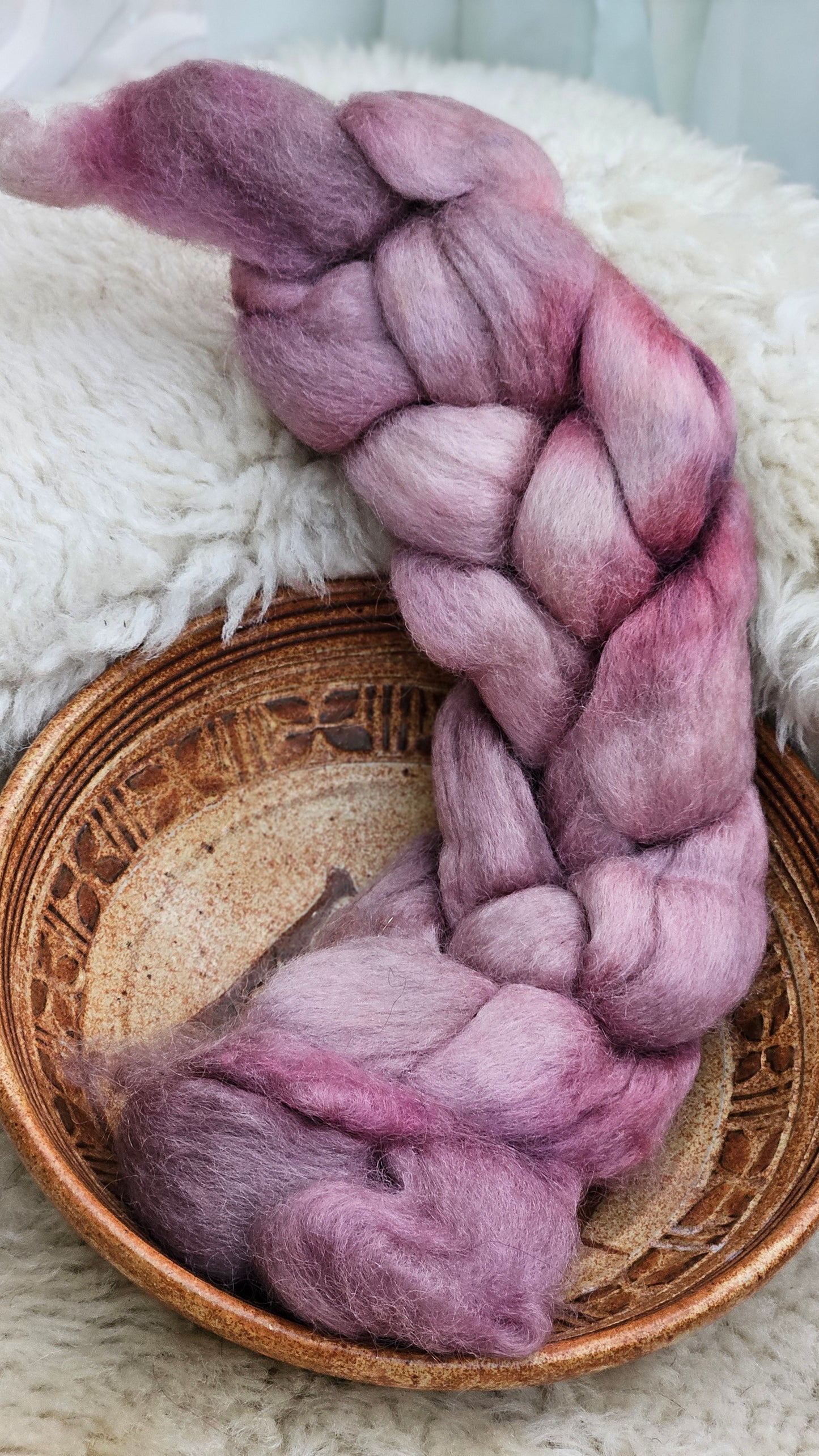 Hand-dyed Luxe Longwool Roving for felting and spinning - 2.8 oz | PP11