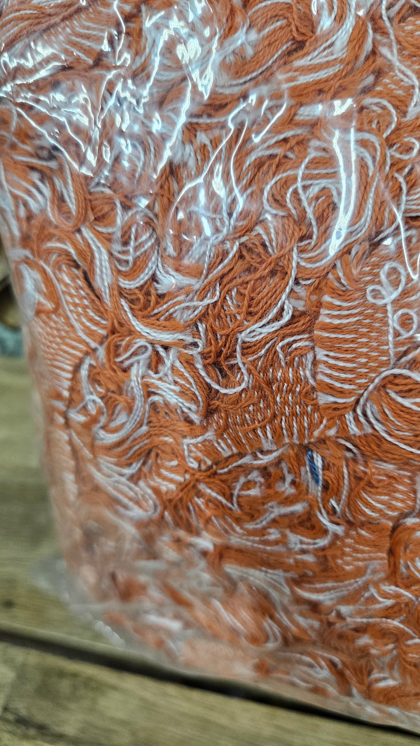 GRAND CANYON - shaggy fringe ribbon for tapestry weaving and fiber art - CITRINE03 (.8 lb)