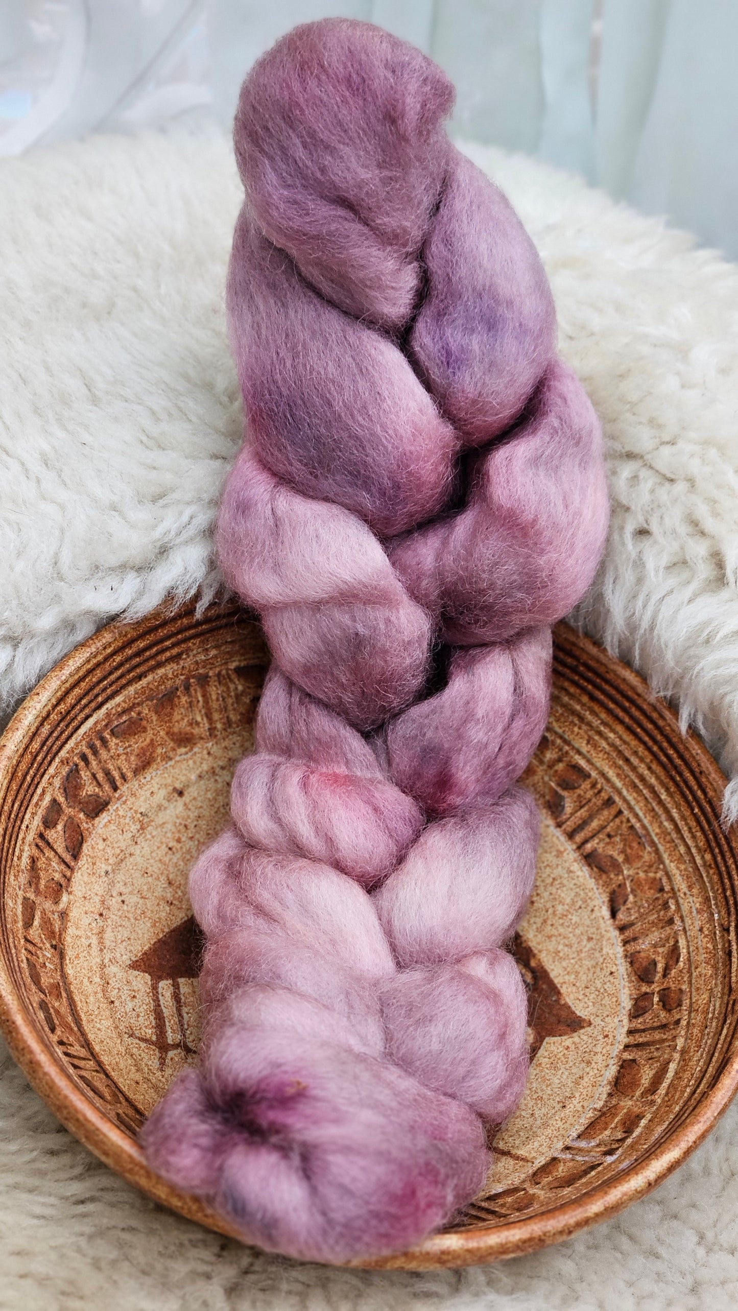 Hand-dyed Luxe Longwool Roving for felting and spinning - 2.8 oz | PP10