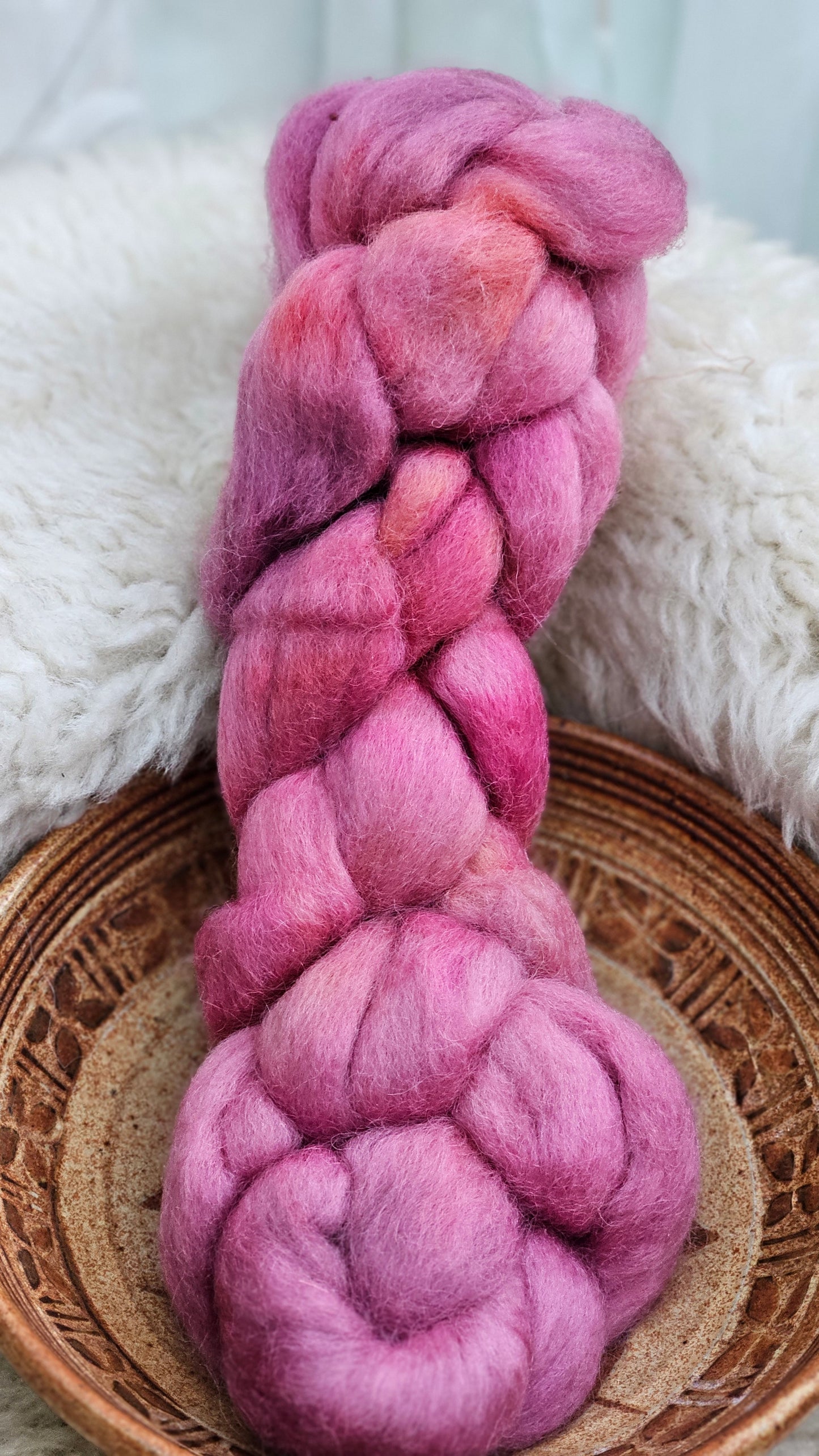 Hand-dyed Luxe Longwool Roving for felting and spinning - 2.8 oz | PK05