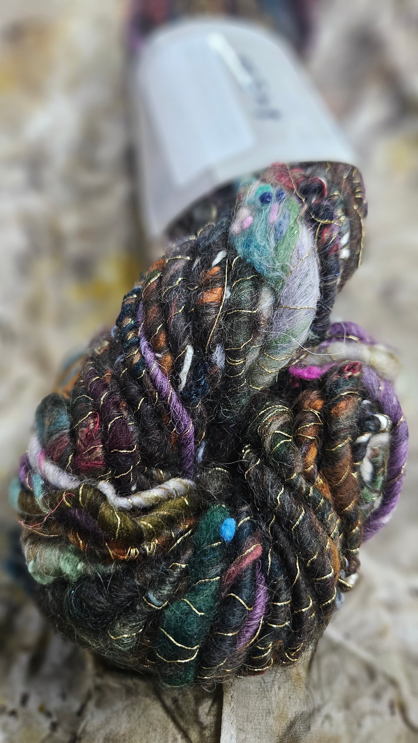 Handspun Bulky Art Yarn - Enchanted Forest Collection 05