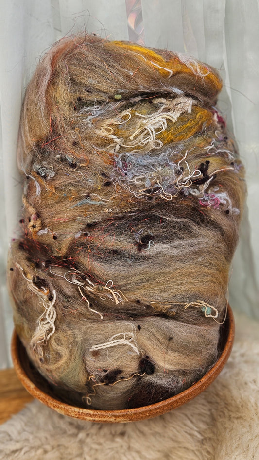 Luxe Layered Textured XL Art Batt - 231 - 4.7 ounces | 133 grams