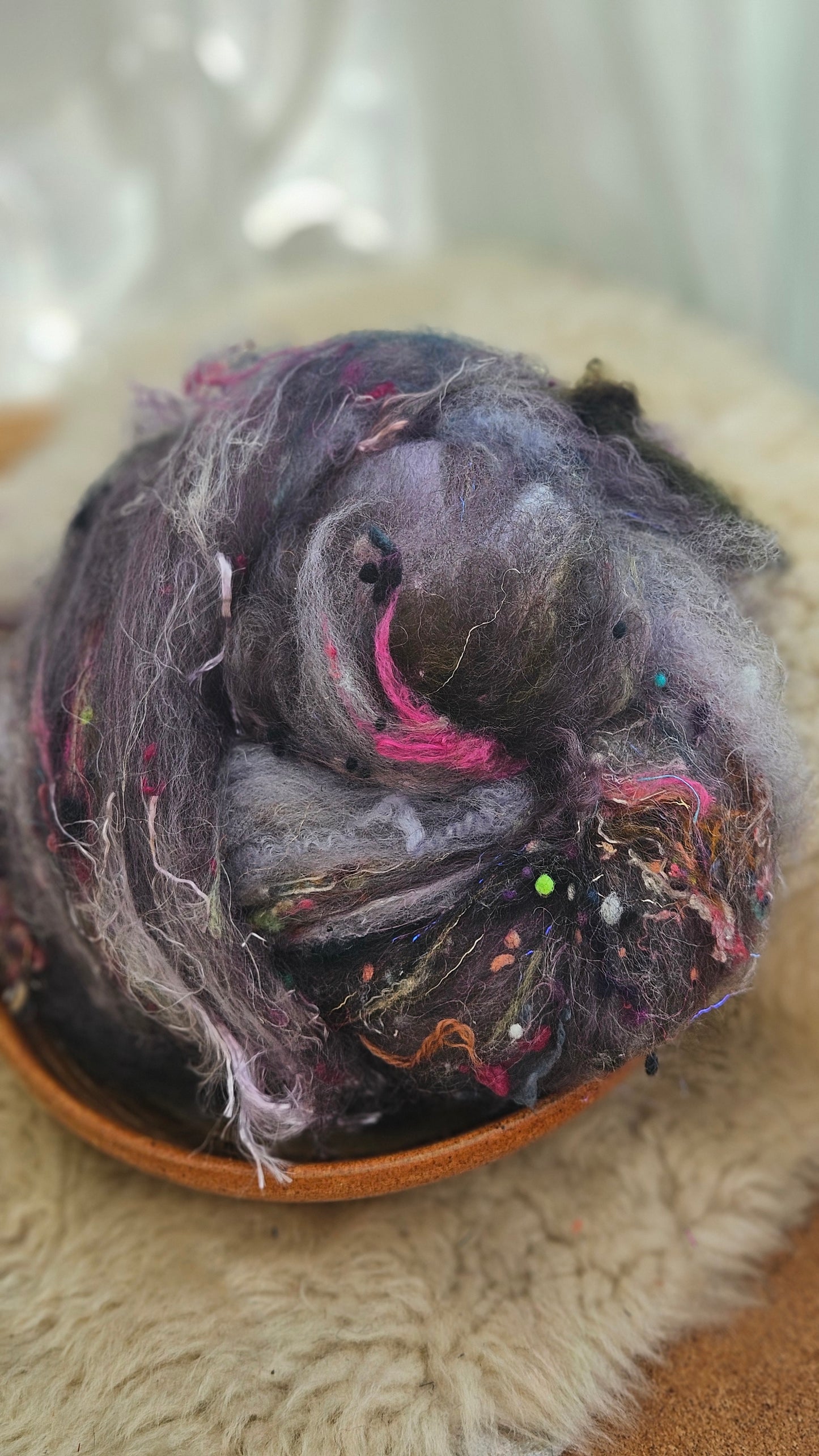 Luxe Layered Textured XL Art Batt - 260 - 4.1 ounces | 116 grams