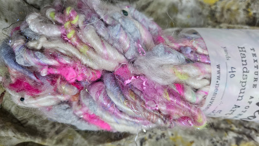 Handspun Bulky Art Yarn - Fairy Godmother 04