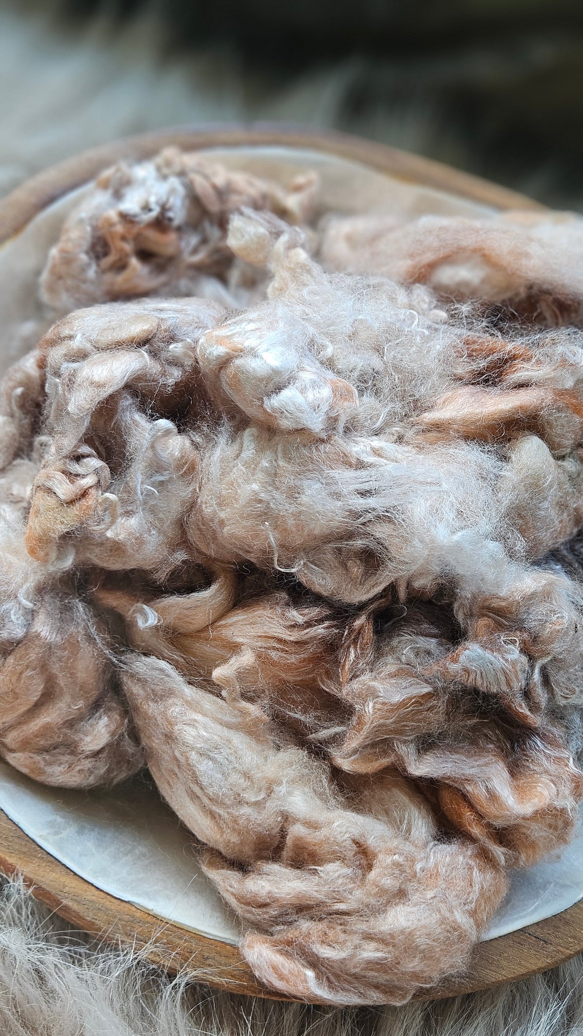 Churro - hand-dyed fine wool and silky bamboo mill ends - 5 oz | 142 g