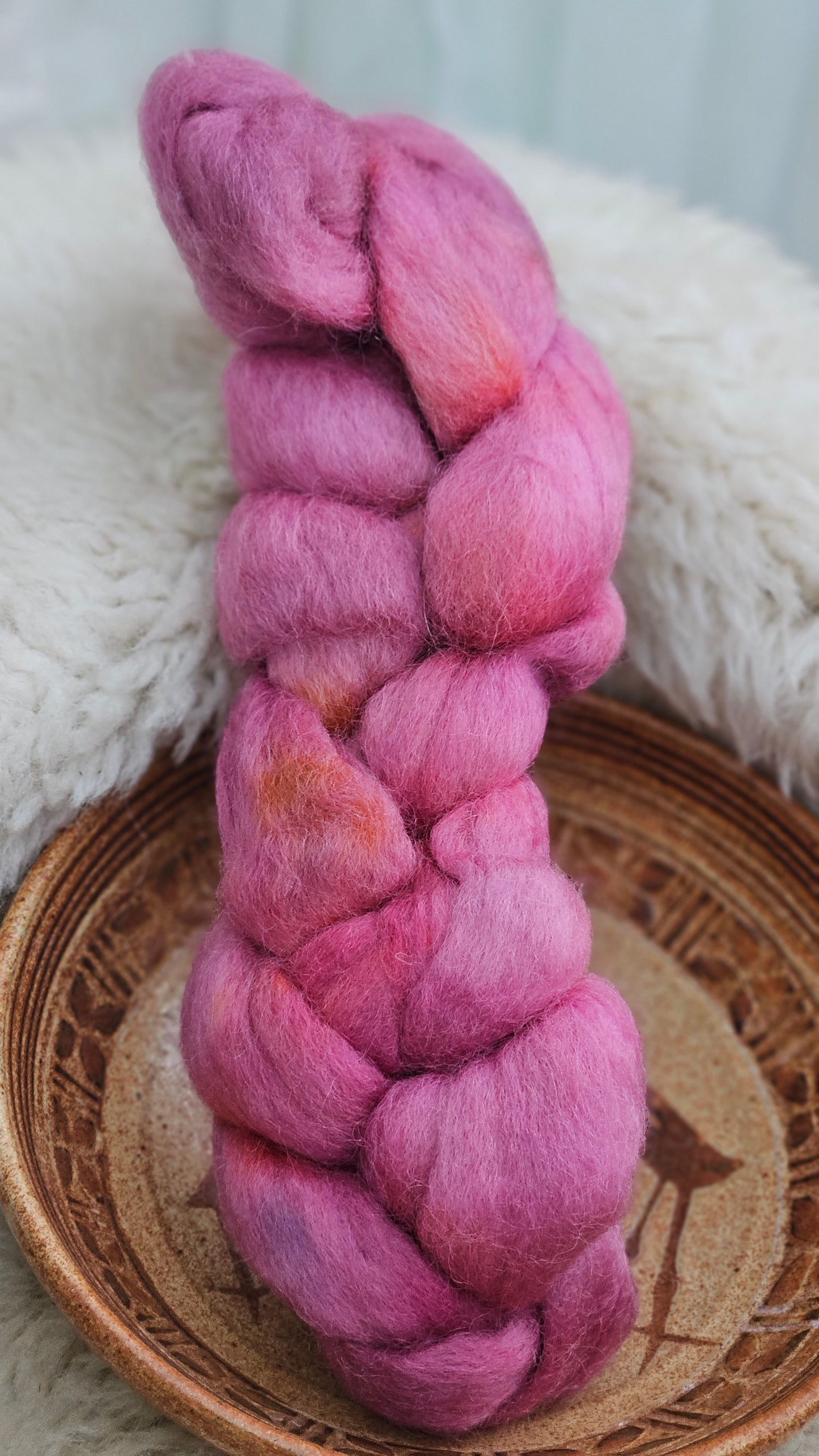 Hand-dyed Luxe Longwool Roving for felting and spinning - 2.8 oz | PK02