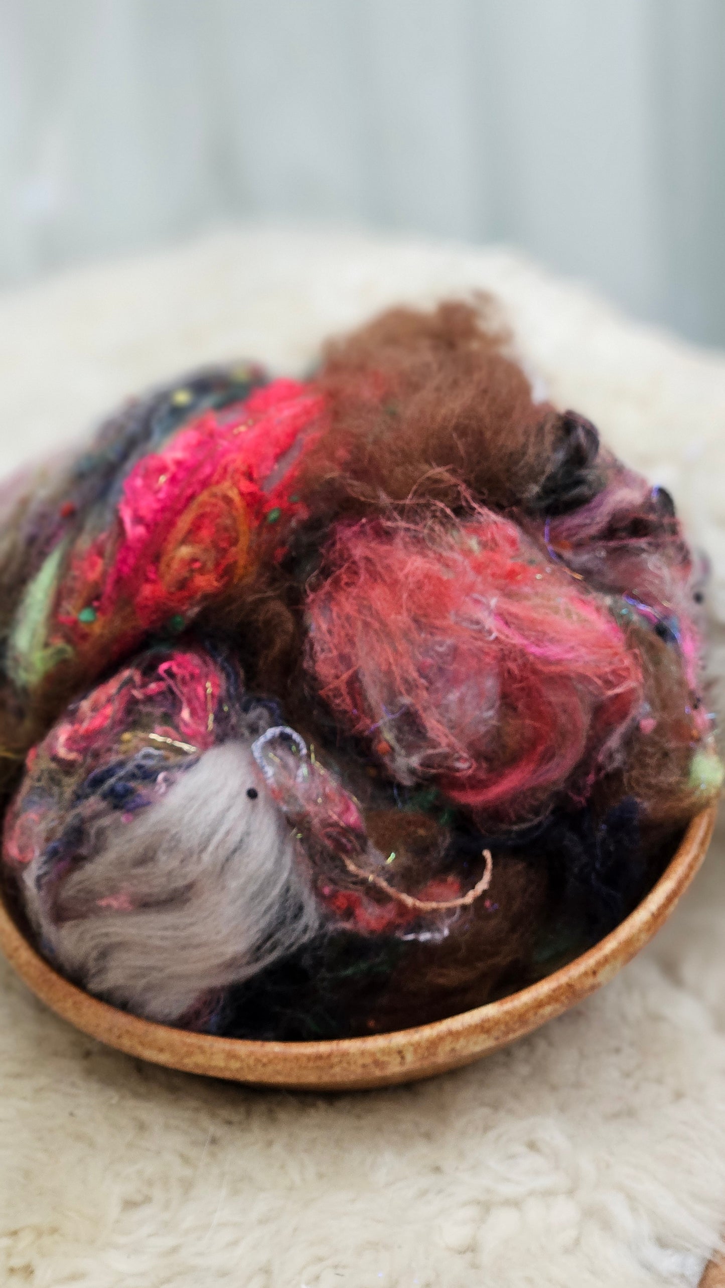 Luxe Layered Textured Art Batt - 030 - 2 ounces | 57 grams