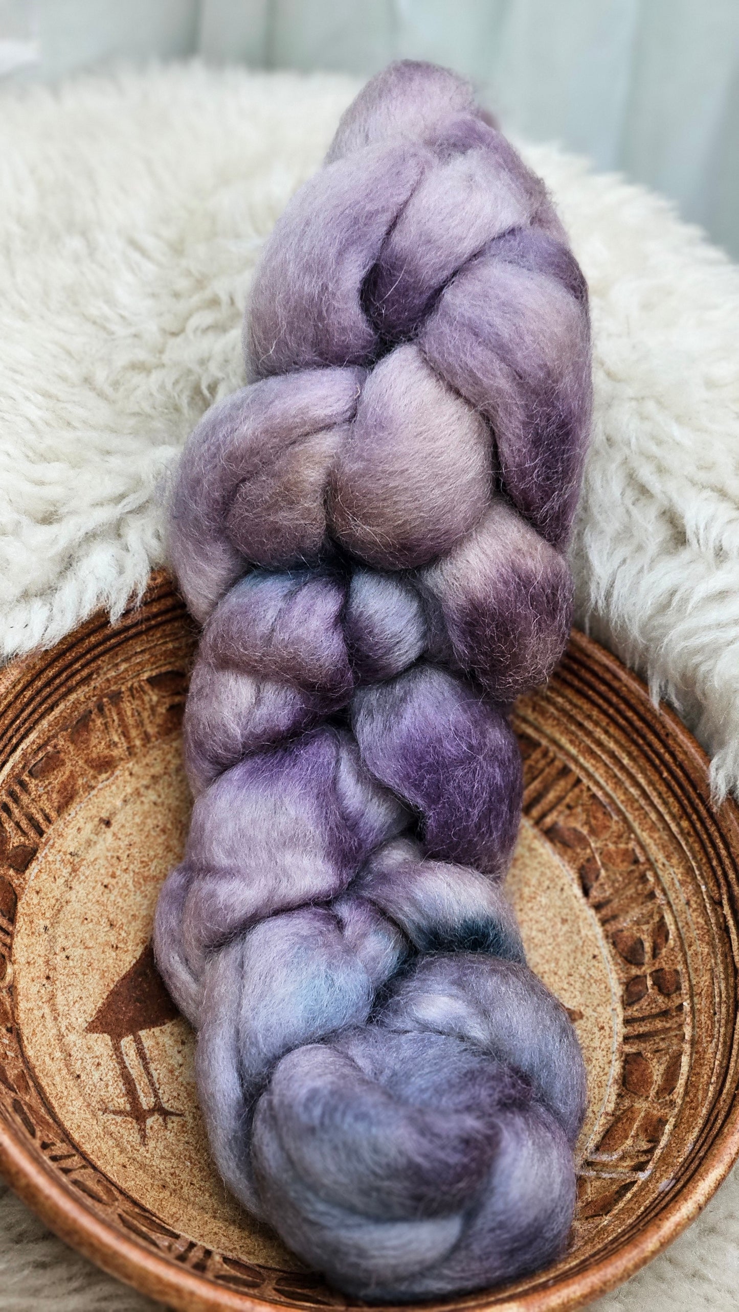 Hand-dyed Luxe Longwool Roving for felting and spinning - 2.8 oz | PP05