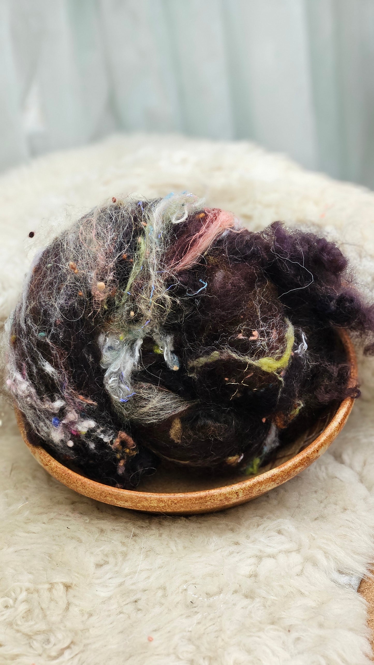 Luxe Layered Textured Art Batt - 012 - 2 ounces | 57 grams