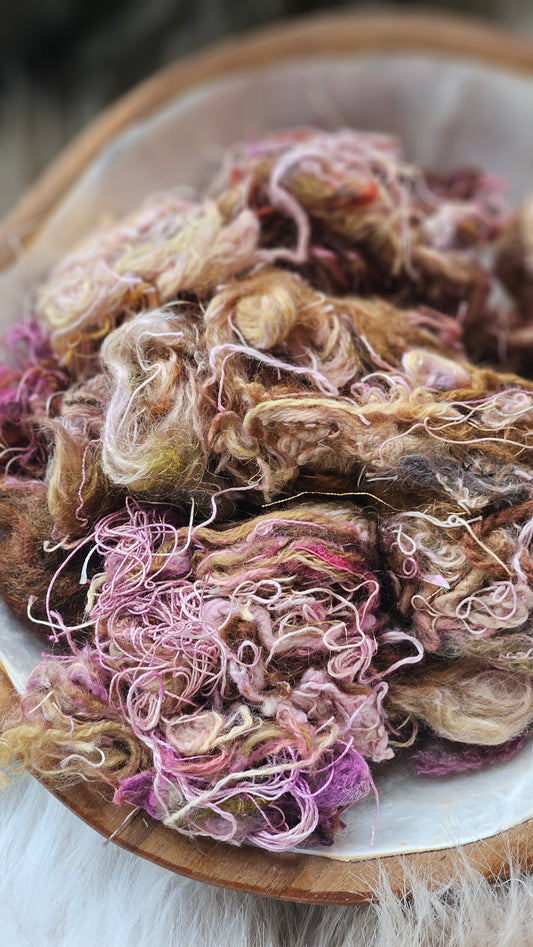 Stellar Bloom - stonewashed thread texture blend - 4 ounces | 113 grams