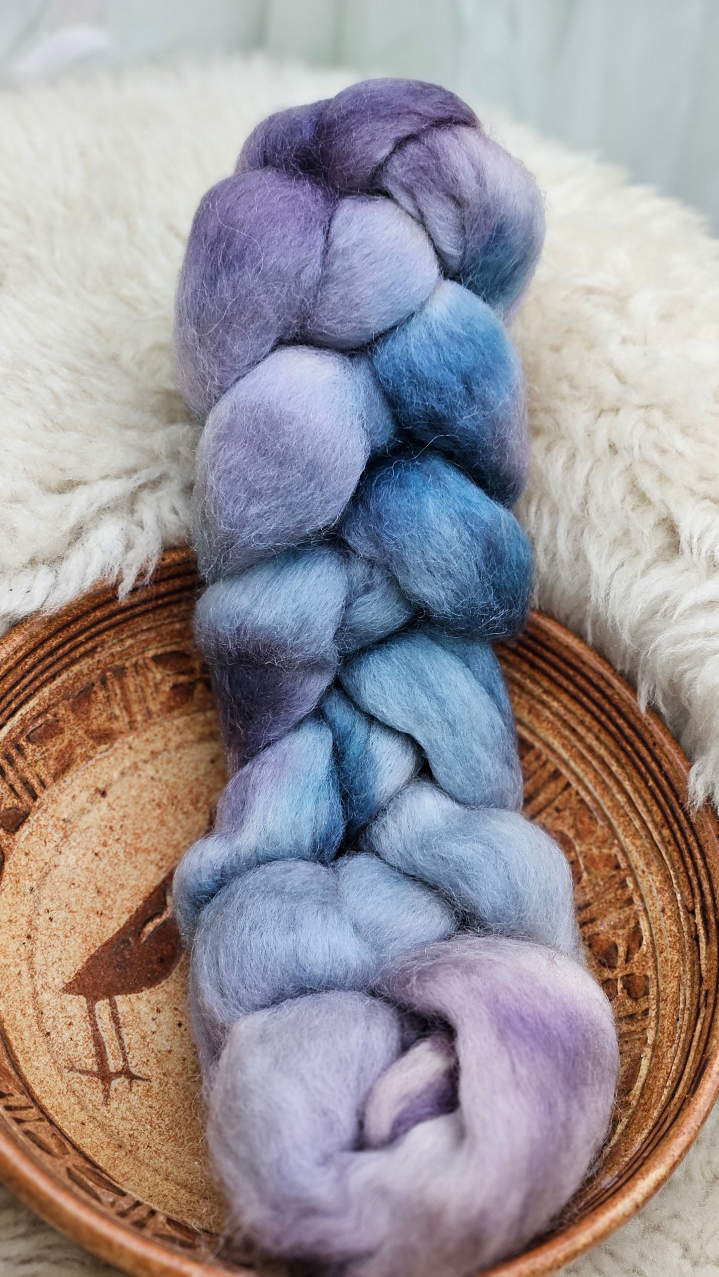 Hand-dyed Luxe Longwool Roving for felting and spinning - 2.8 oz | PP06