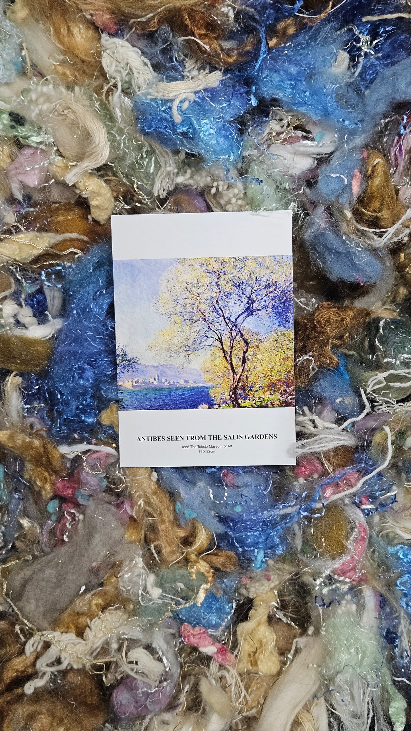 SALIS GARDENS - limited edition Monet-inspired alpaca bamboo texture mix for fiber blending and felting - 3 oz | 85 g