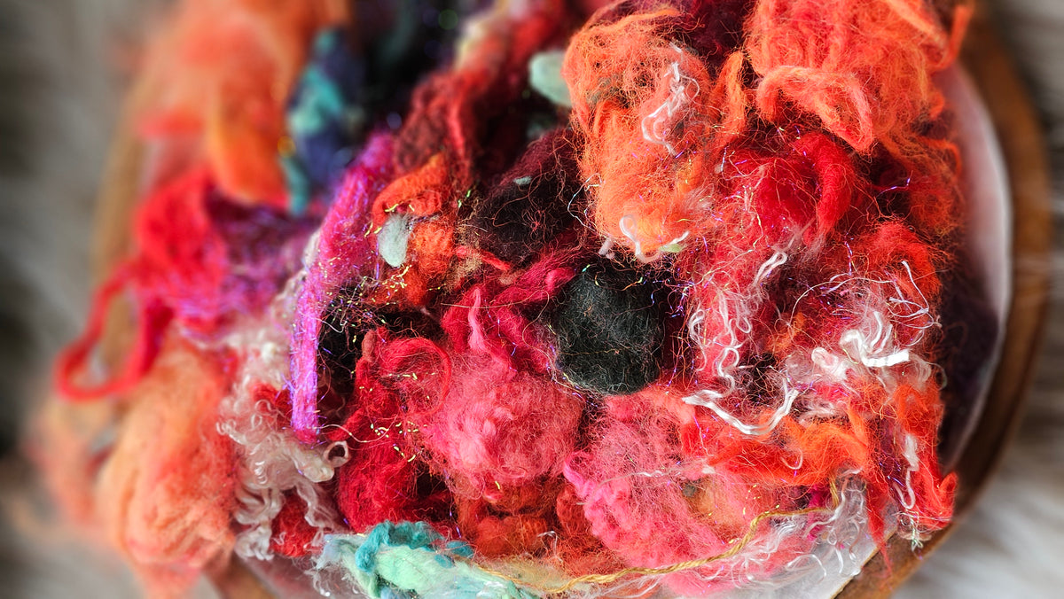 Bitter Sweet - hand-dyed wool alpaca bamboo texture blend - 4 ounces | 114 grams