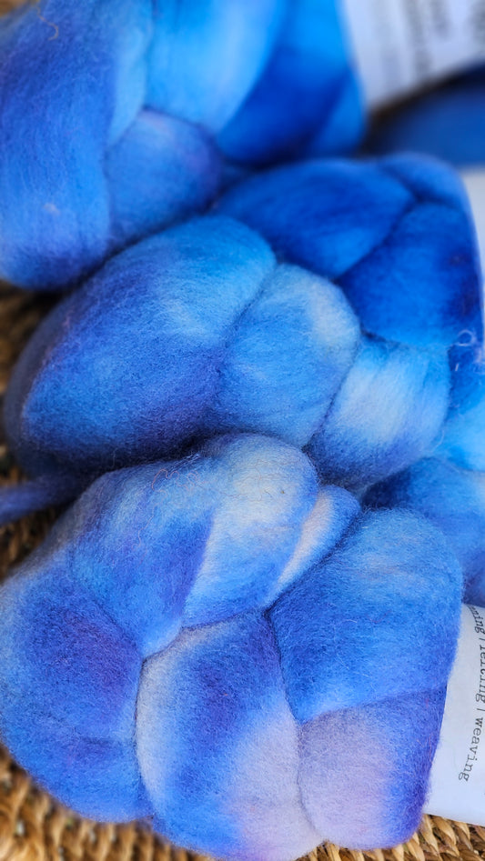 Acadia - hand dyed fine wool roving for felting and blending - 2 ounces | 57 grams