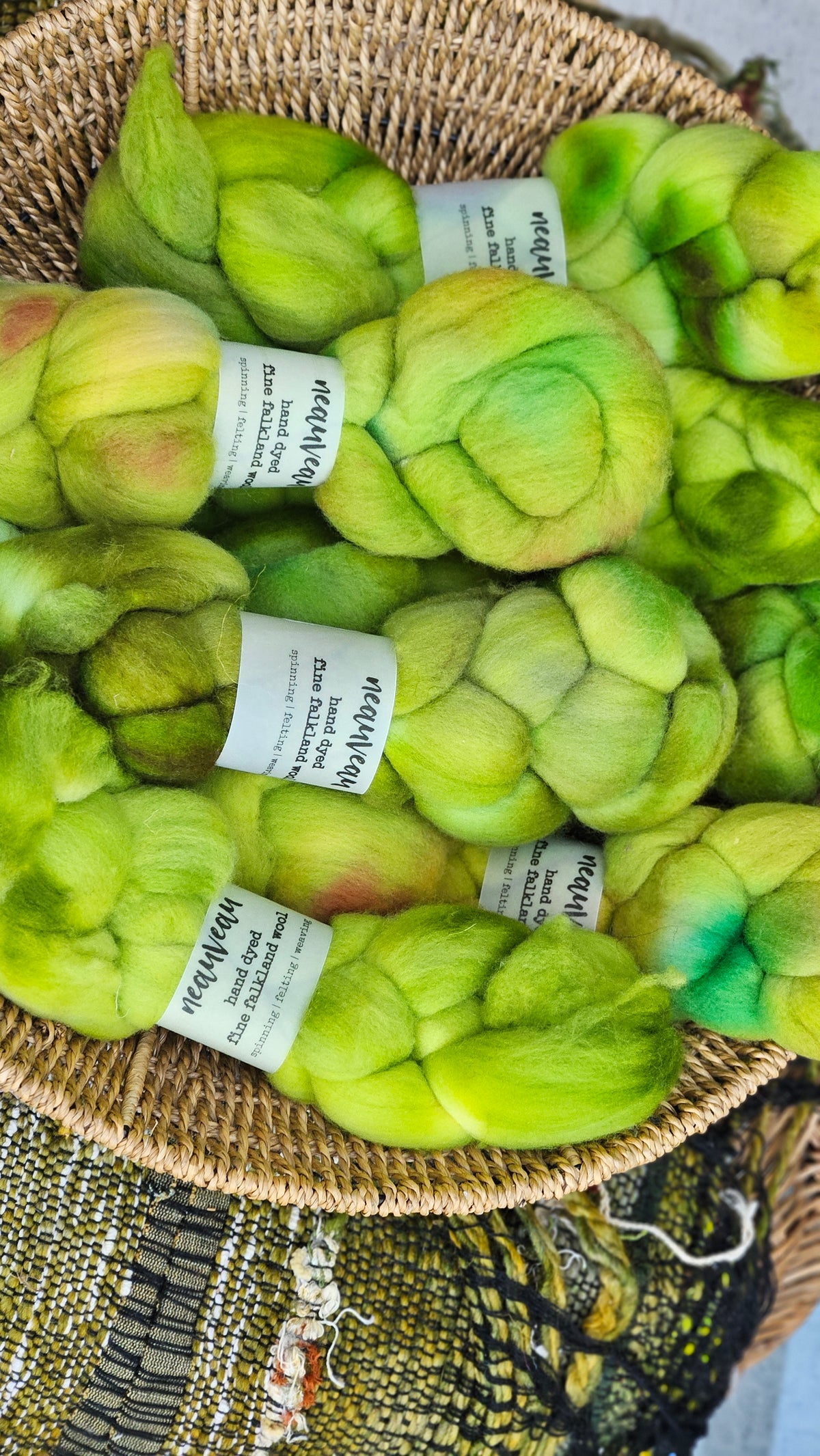 Ranier - hand dyed fine wool roving for felting and blending - 2 ounces | 57 grams
