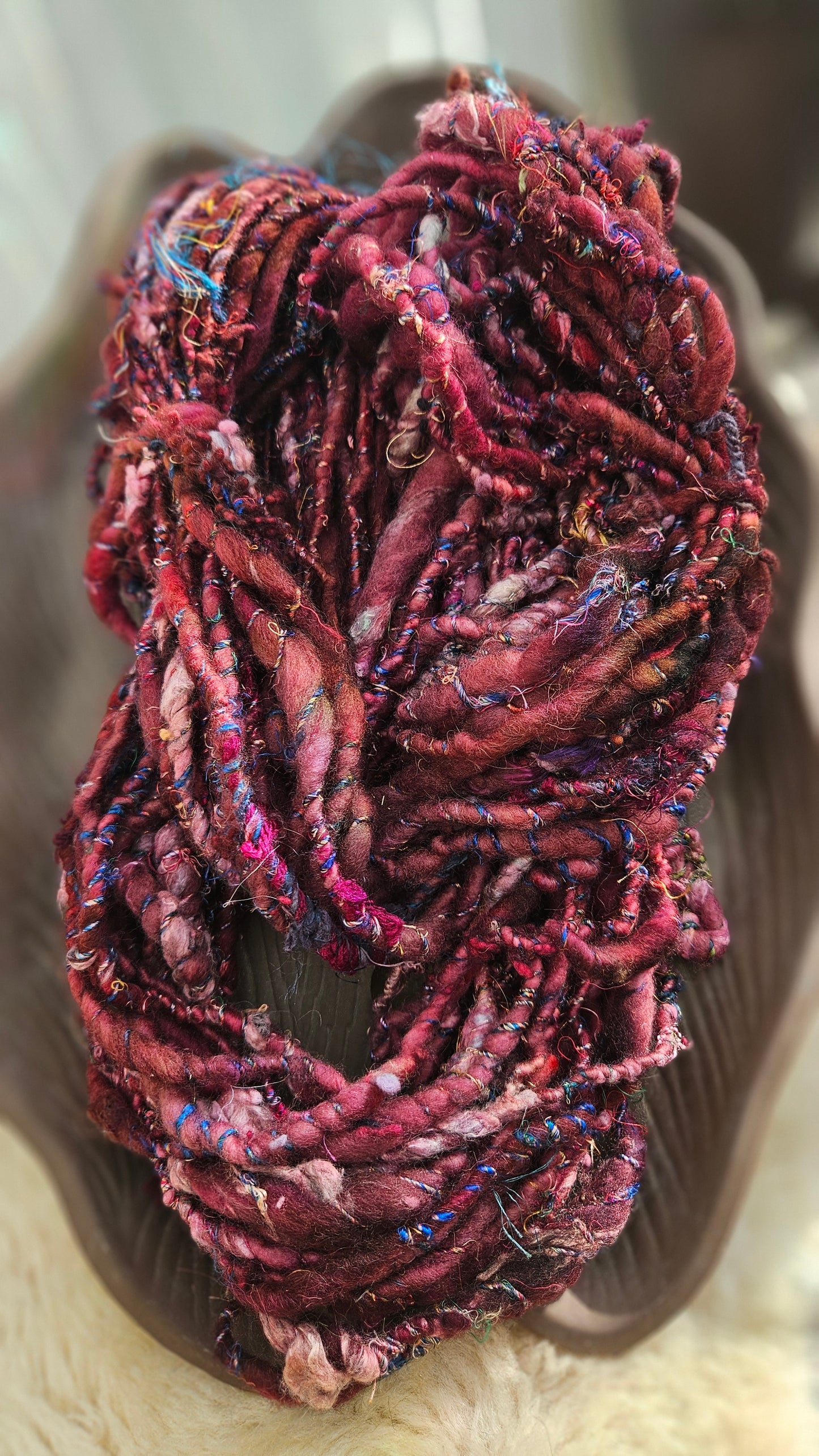 MOOR GALE - Bulky Handspun Art Yarn XL Skein - 54 yards | 6.8 ounces | 193 grams