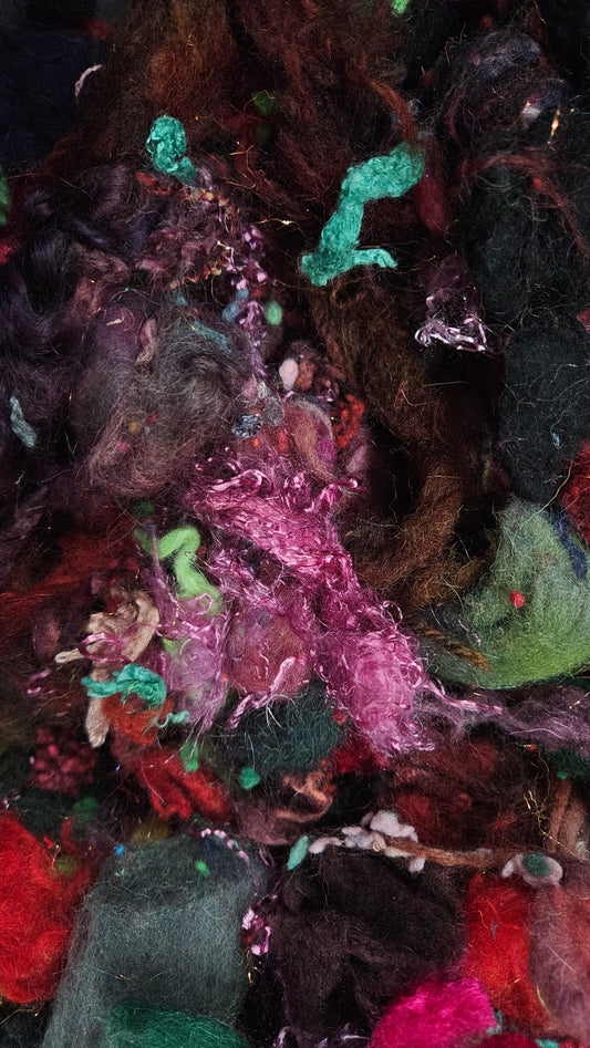 I AM HALF SICK OF SHADOWS - limited edition Waterhouse inspired alpaca bamboo texture mix for fiber blending and felting - 3 oz | 85 g