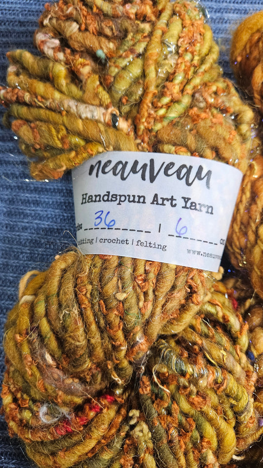 Handspun Yarn Lot - 4 Skeins Bronzenberry