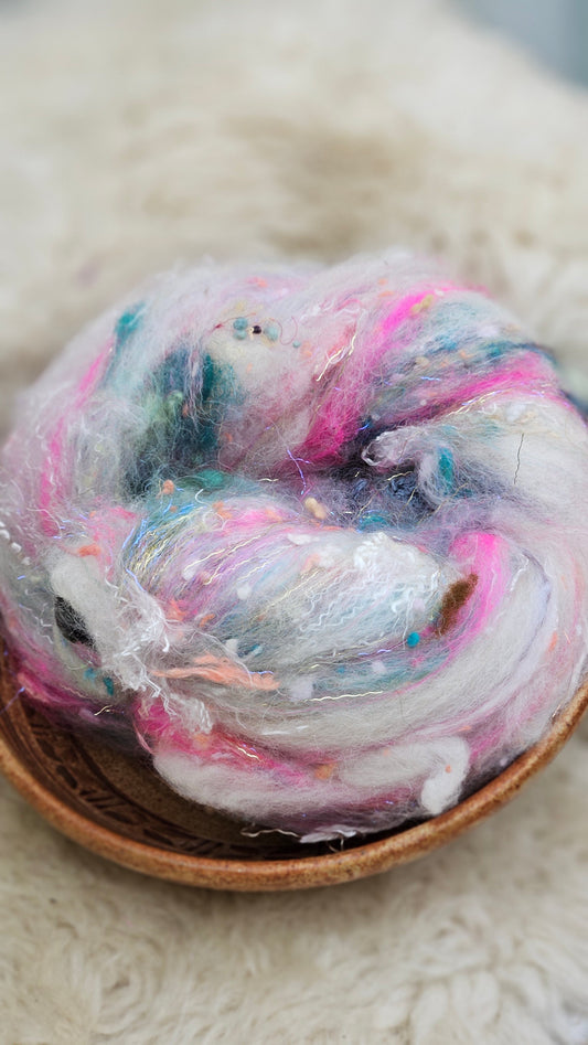 Luxe Layered Textured Art Batt - 024 - 2 ounces | 57 grams