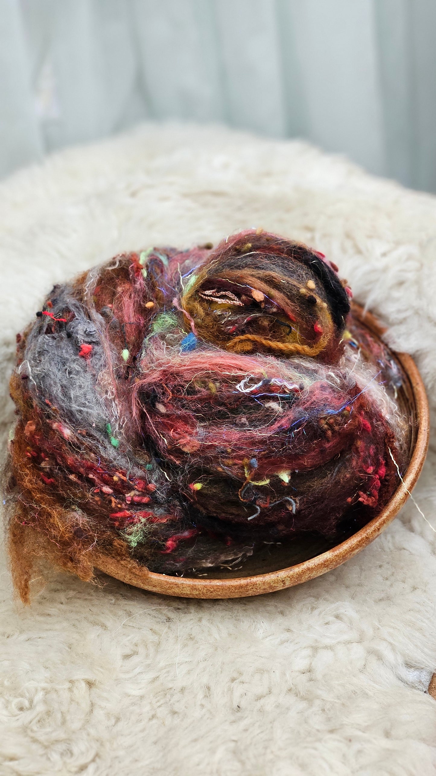 Luxe Layered Textured Art Batt - 003 - 2 ounces | 57 grams