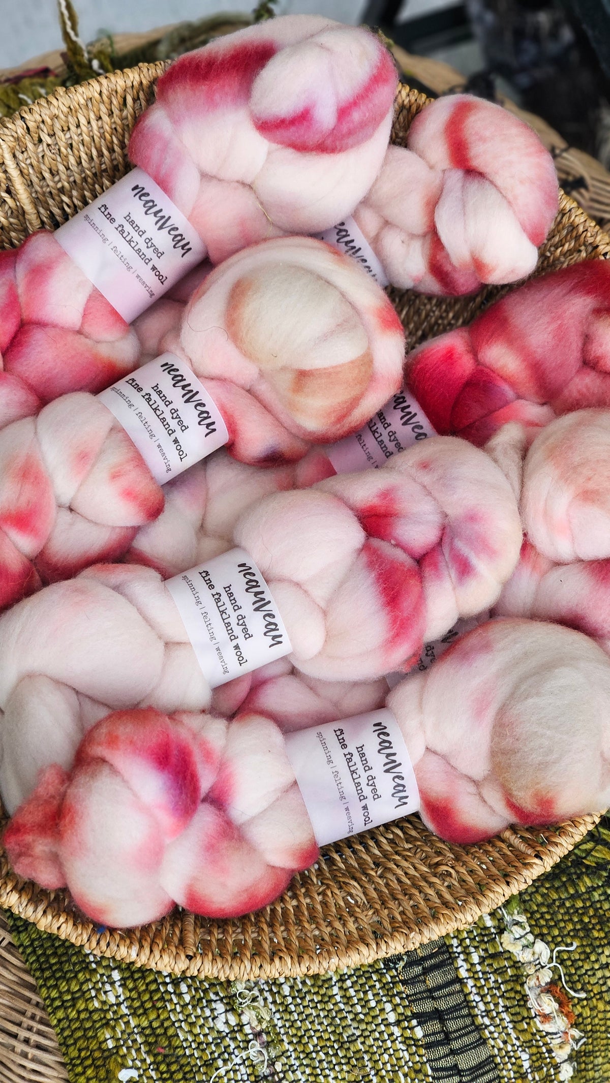 Shenandoah - hand dyed fine wool roving for felting and blending - 2 ounces | 57 grams