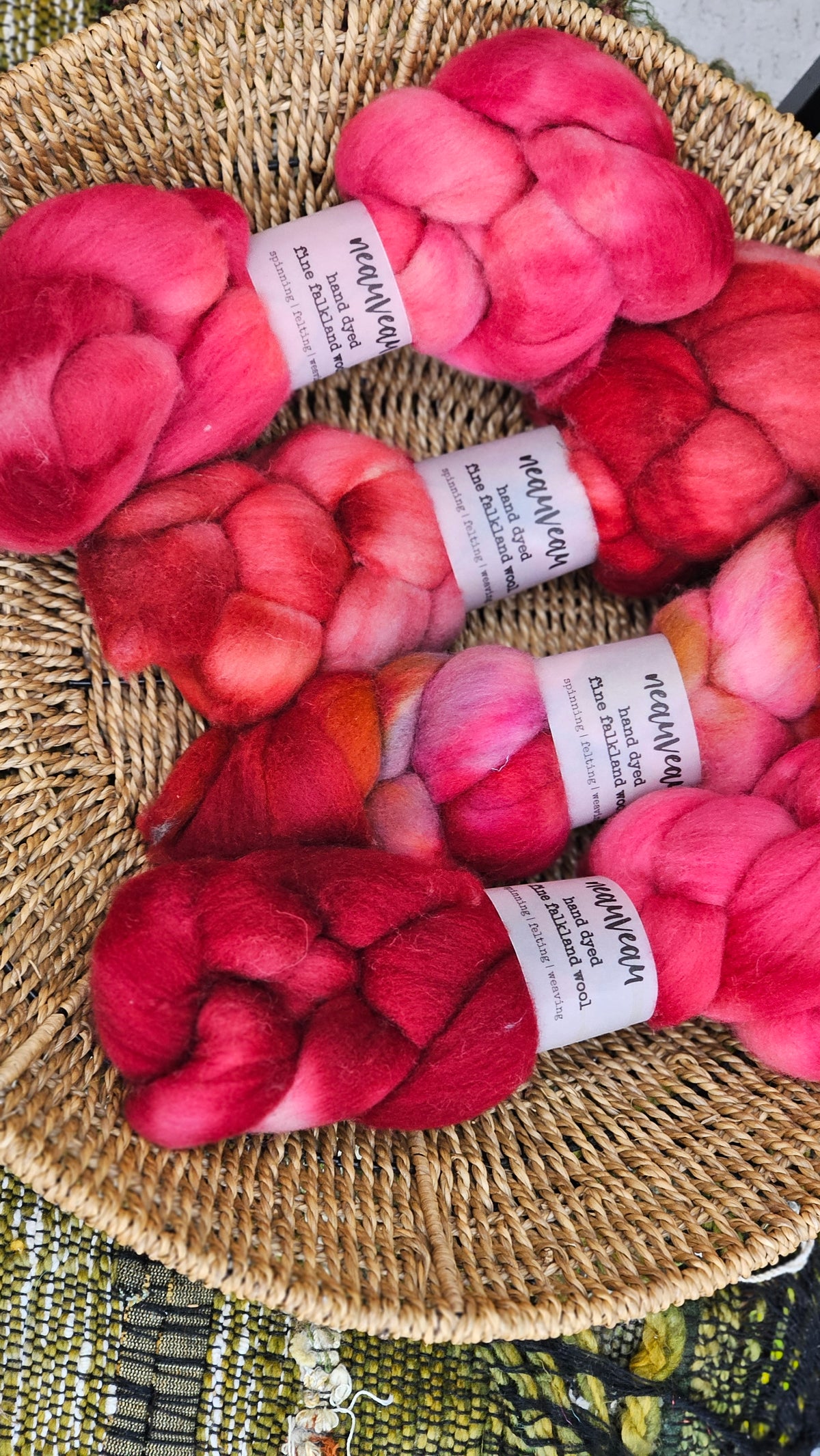 Joshua - hand dyed fine wool roving for felting and blending - 2 ounces | 57 grams