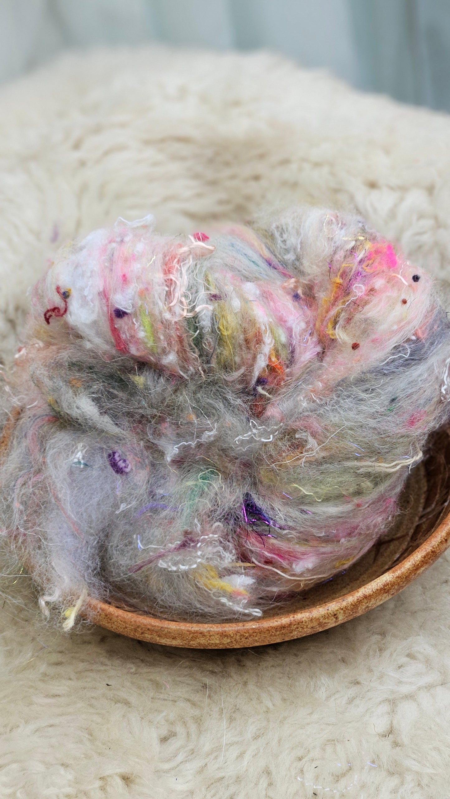 Luxe Layered Textured Art Batt - 025 - 2 ounces | 57 grams