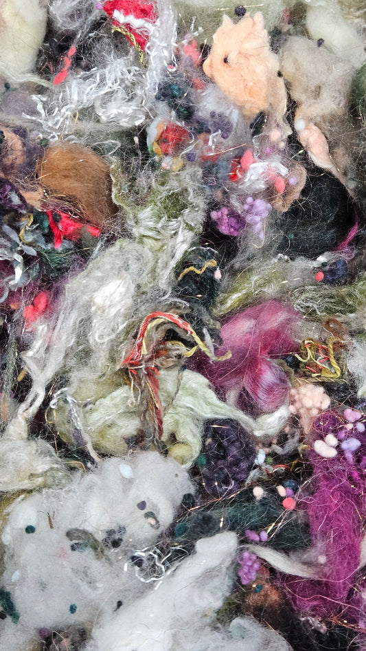THE BOUQUET - limited edition Waterhouse inspired alpaca bamboo texture mix for fiber blending and felting - 3 oz | 85 g