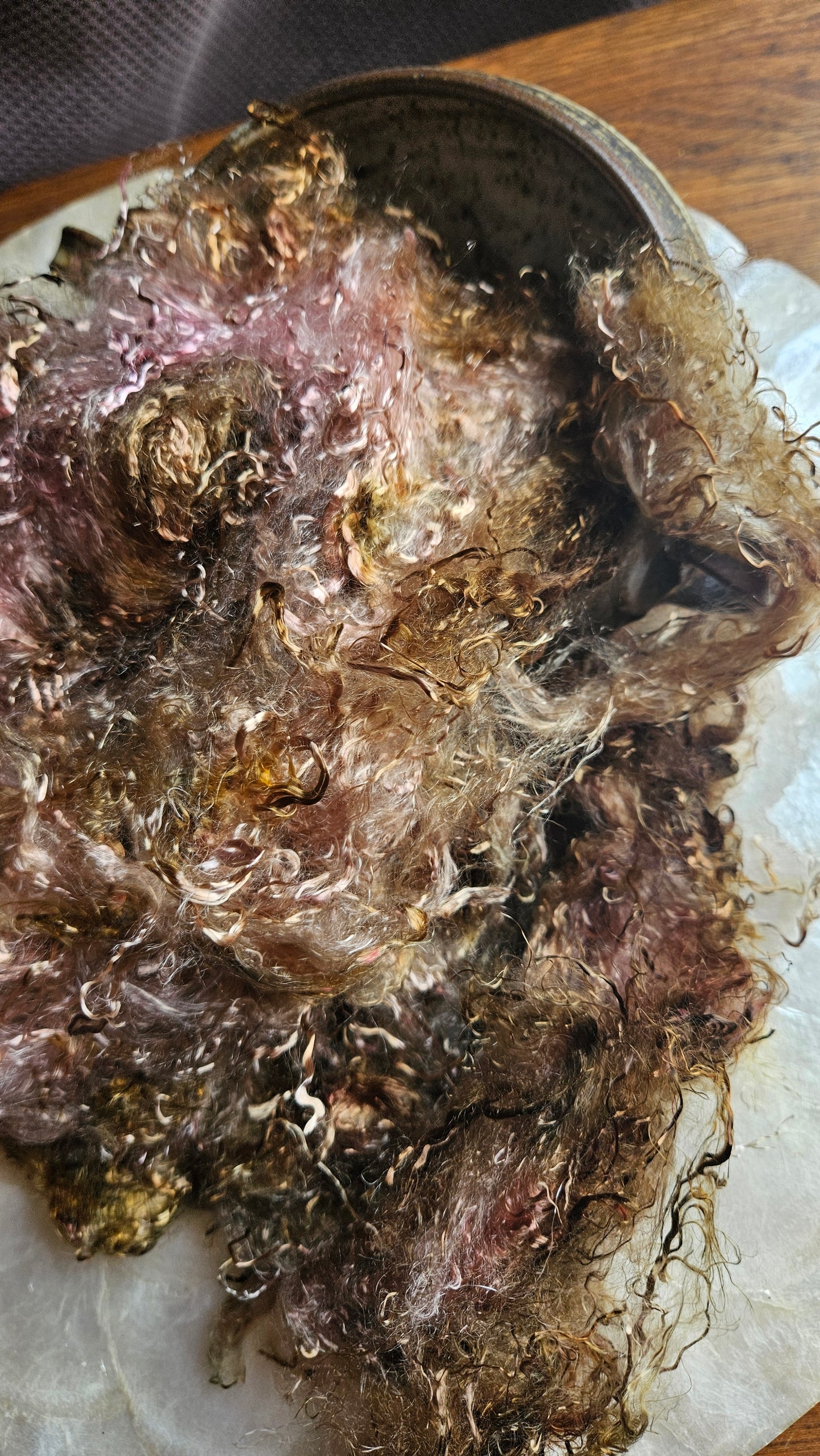 LEGRANDITE - hand-dyed eucalyptus crimp faux-silk for art yarn embellishing, fiber blending, felting, and papermaking - 2 oz | 57 g