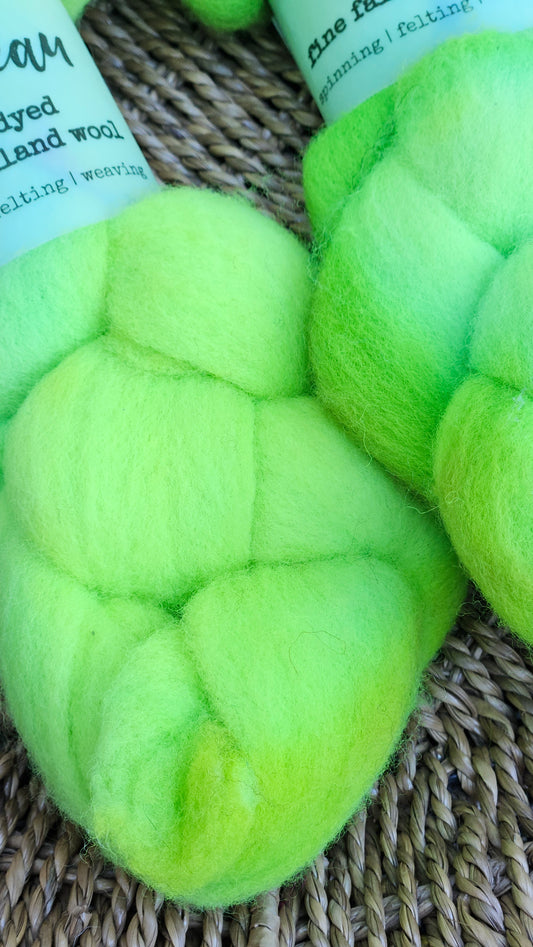 Voyageurs - hand dyed fine wool roving for felting and blending - 2 ounces | 57 grams
