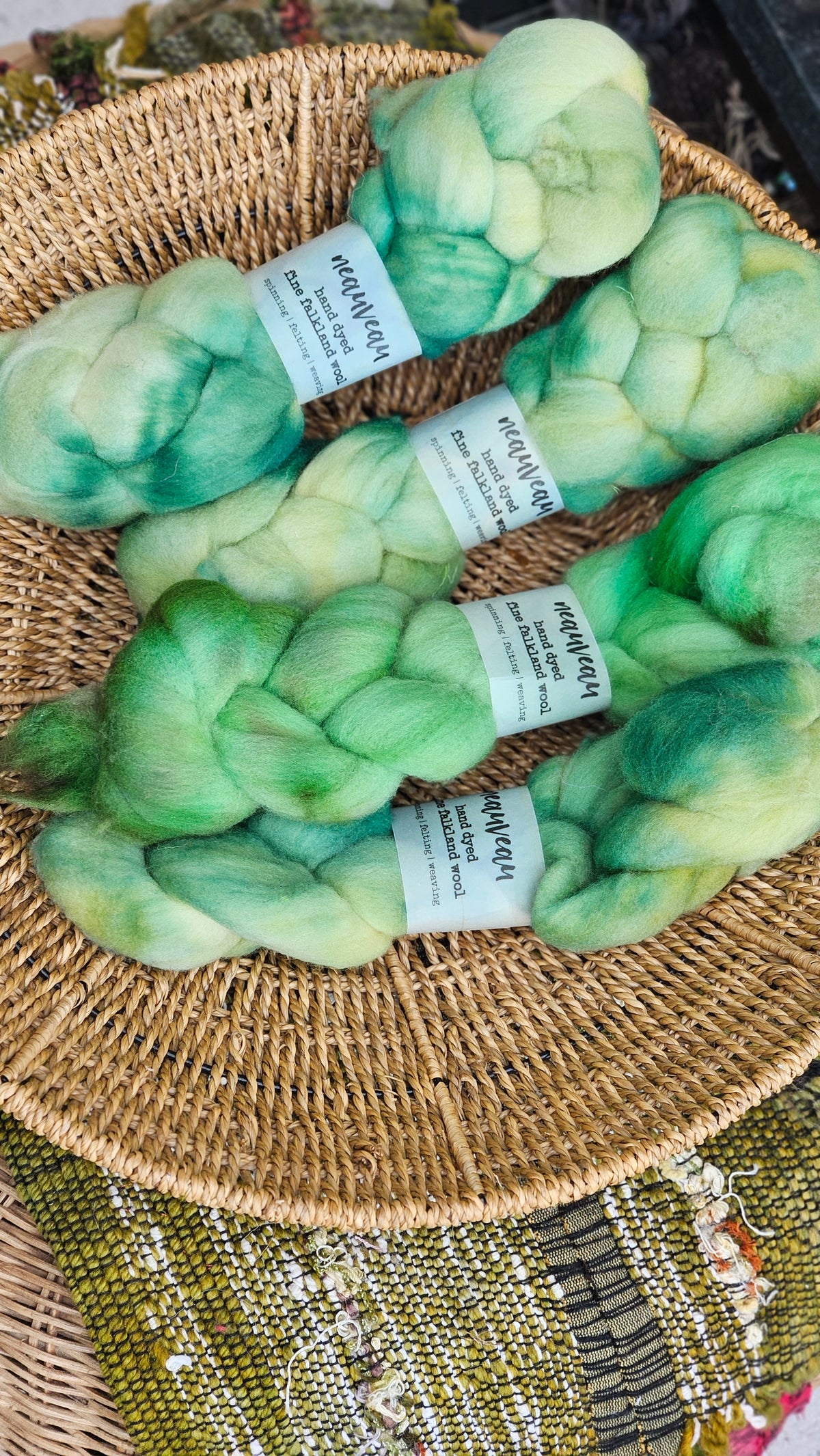 Saguaro - hand dyed fine wool roving for felting and blending - 2 ounces | 57 grams