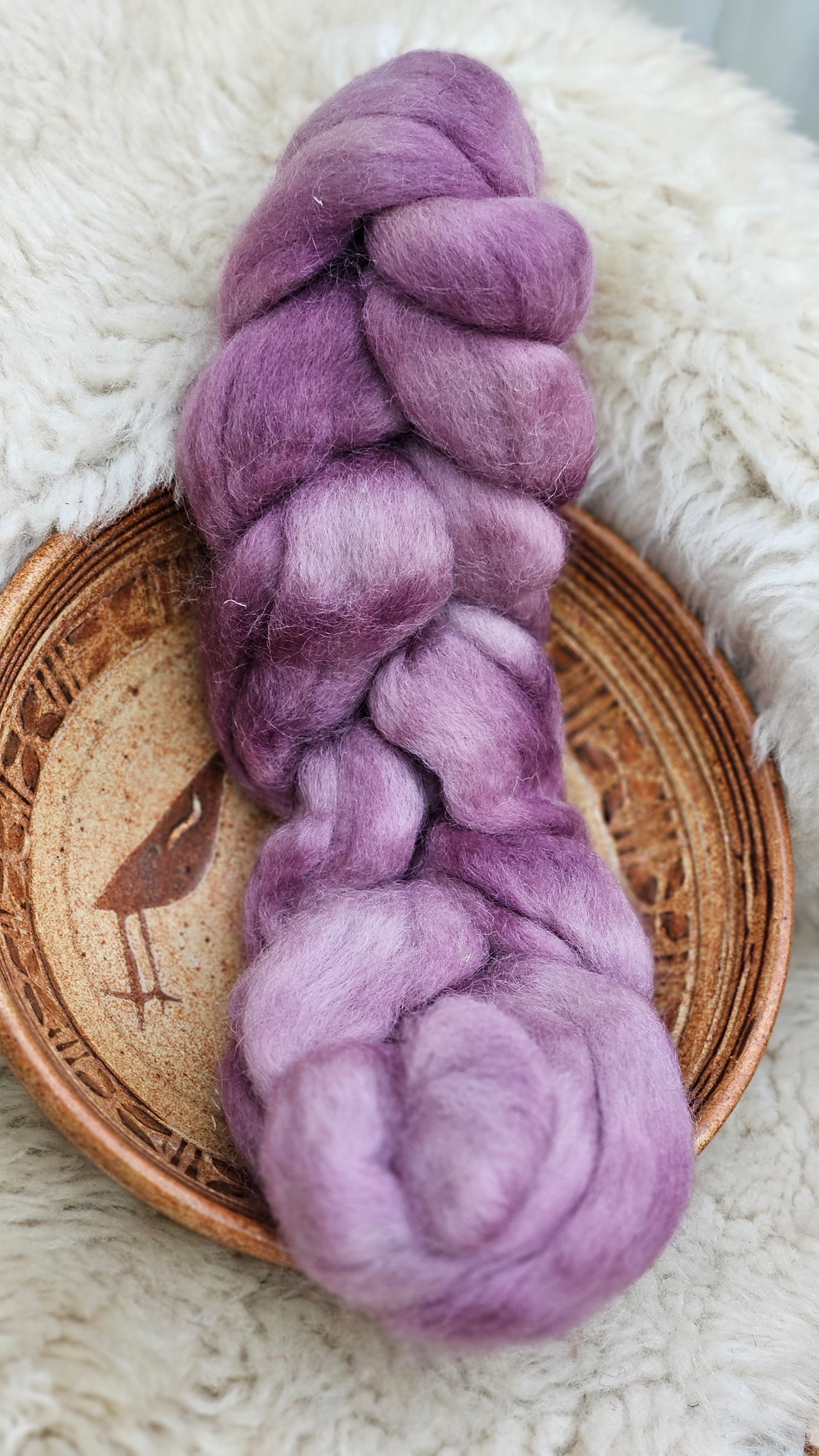 Hand-dyed Luxe Longwool Roving for felting and spinning - 2.7 oz | PP03