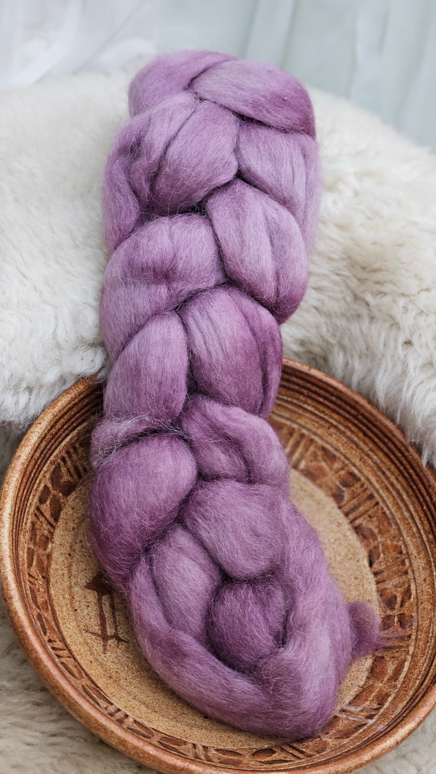 Hand-dyed Luxe Longwool Roving for felting and spinning - 2.8 oz | PP08