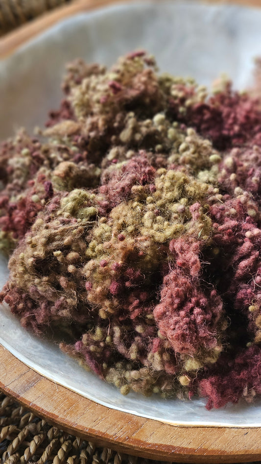 Byzantium - hand-dyed fine wool nepps for fiber blending and felting - 1 oz | 28 g