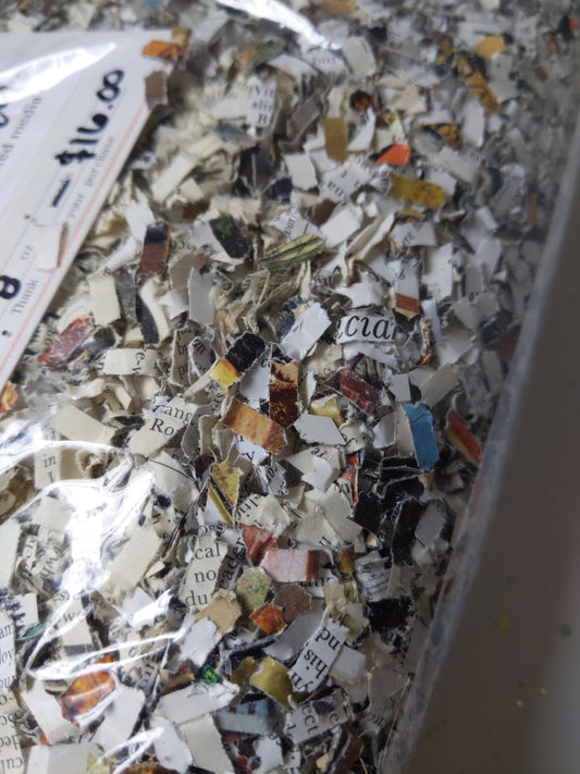 Midcentury paper bits for papermaking - 8 oz | 228 g