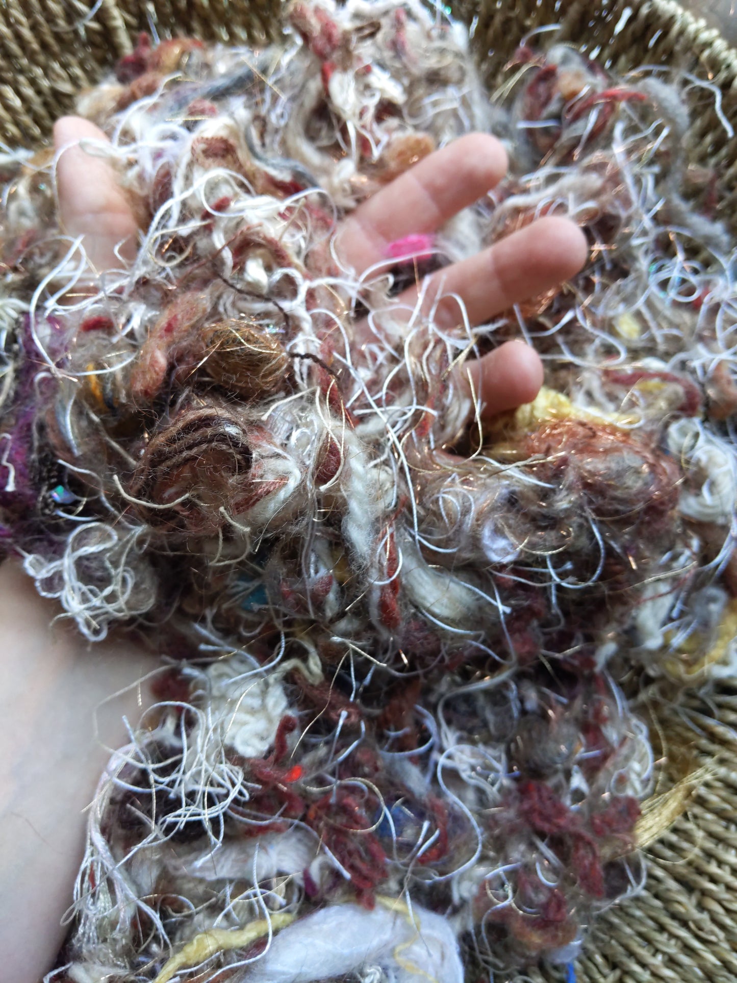 REMBRANDT - recycled thread mix for fiber blending, felting, and papermaking - 3 oz | 85 g