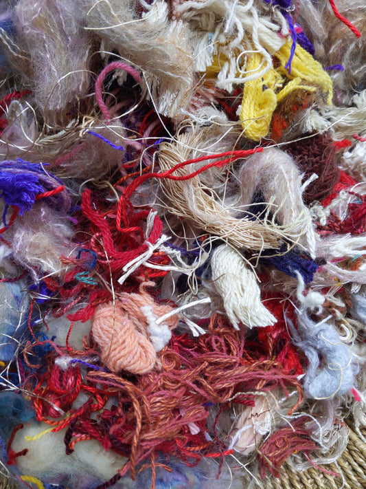 KLIMT - recycled thread mix for fiber blending, felting, and papermaking - 3 oz | 85 g