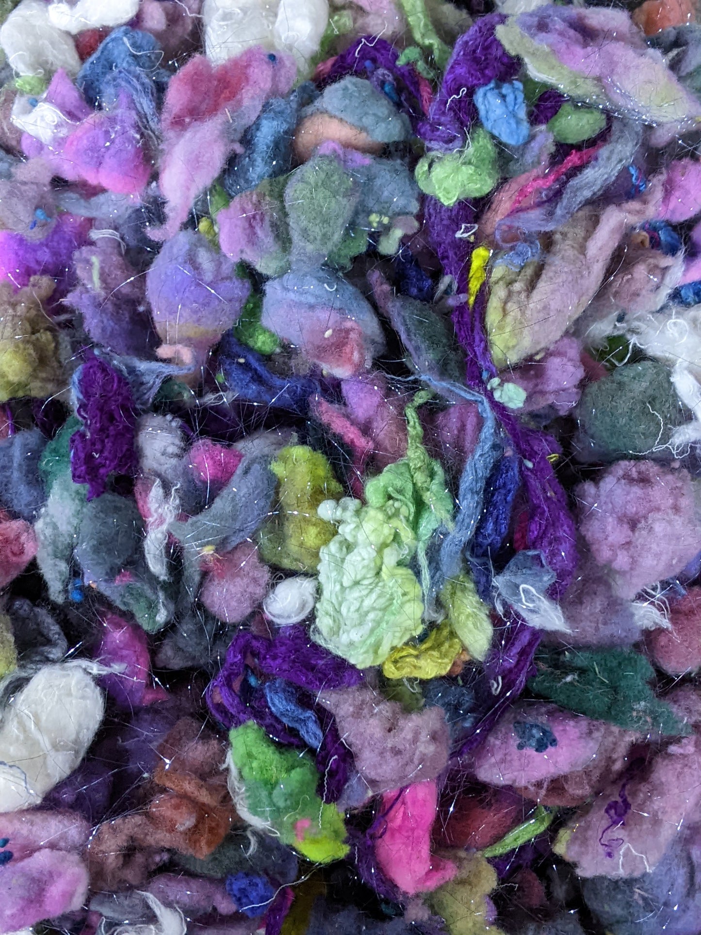 PICASSO - hand-dyed fine wool noil blend for fiber blending and felting - 2 oz | 57 g