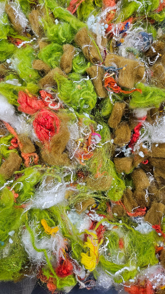 JO MARCH - recycled wool fiber art texture for blending, felting, and papermaking - 2 oz | 57 g