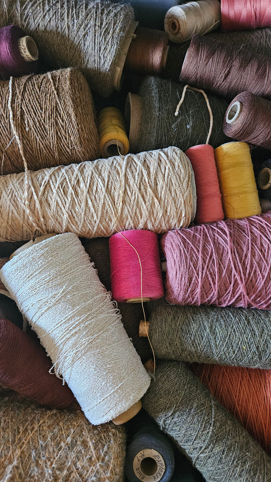 COMING SOON: 5 Pounds of Yarn Cones - Forest Lot 01