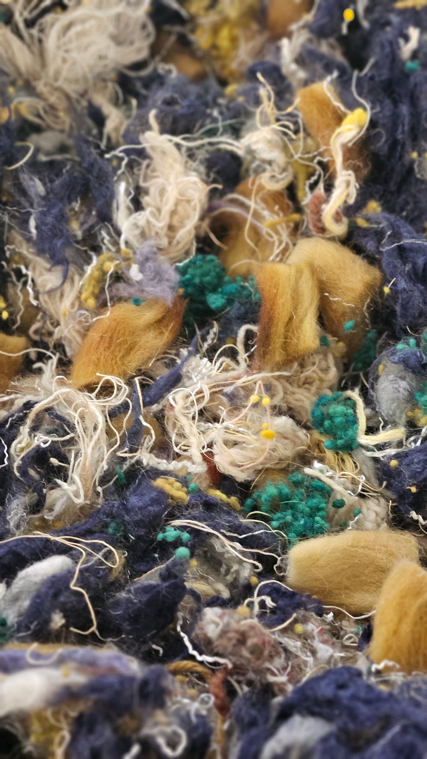 BY THE SEASHORE Renoir Inspired Fiber Art Texture Blend Kit - 2.5 ounces