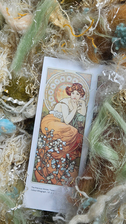 TOPAZ Alphonse Mucha Inspired Fiber Art Texture Blend Kit - 2.5 oz