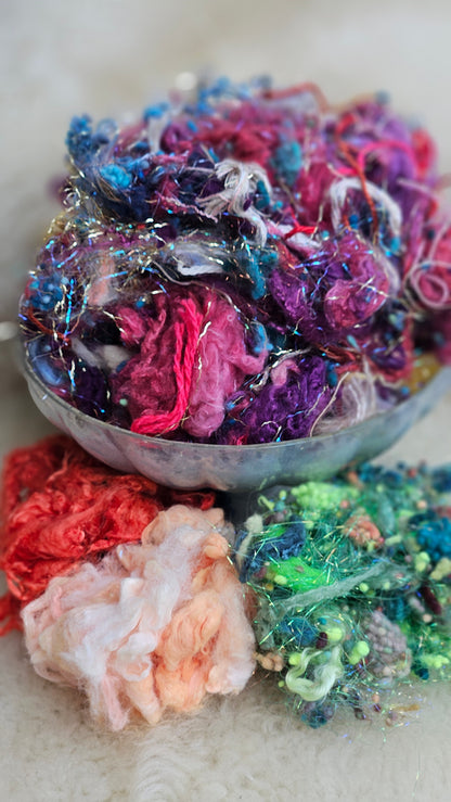 POT OF GERANIUMS Matisse Inspired Fiber Art Texture Bamboo Blend Kit - 2.5 ounces