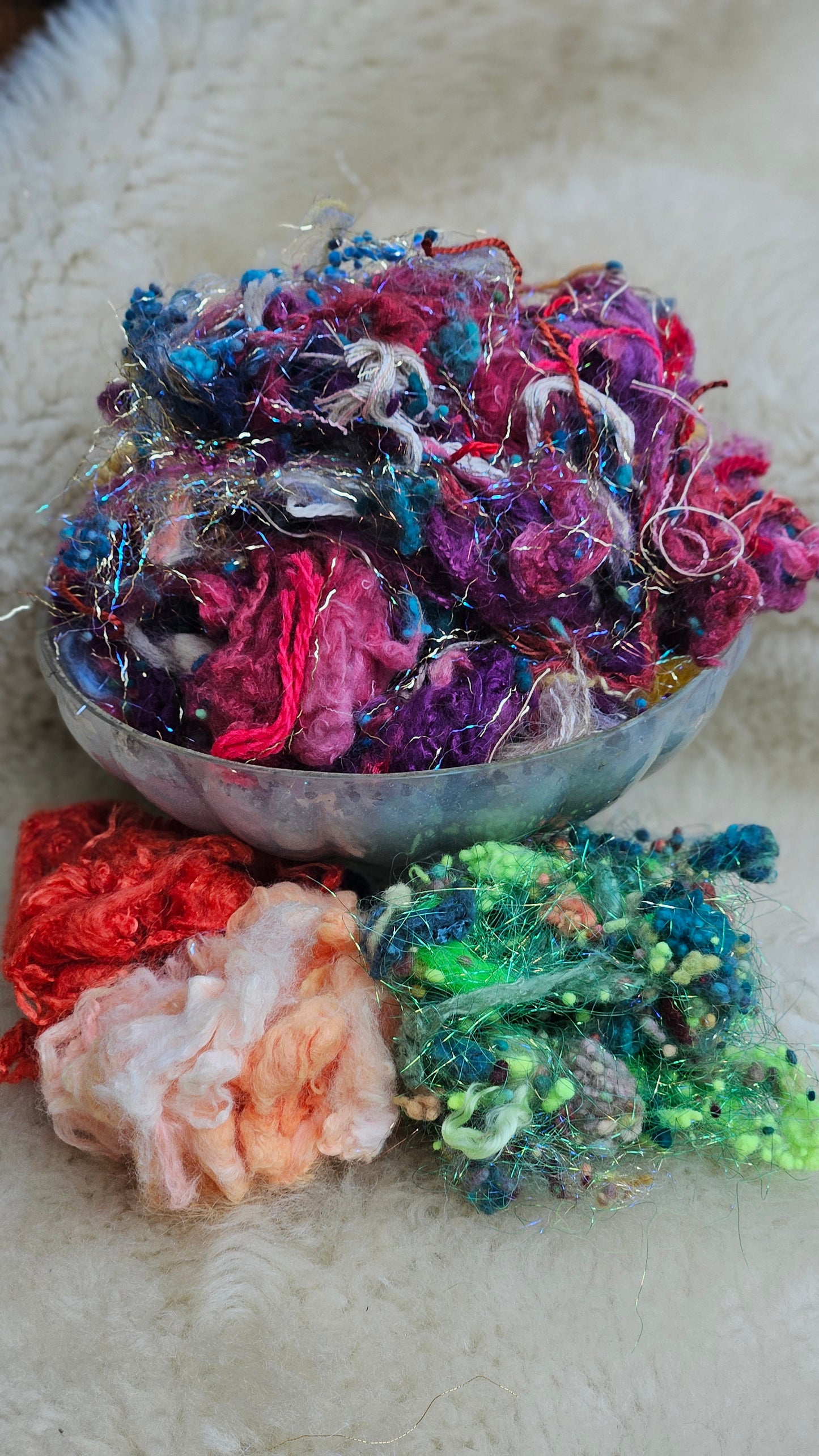 POT OF GERANIUMS Matisse Inspired Fiber Art Texture Bamboo Blend Kit - 2.5 ounces