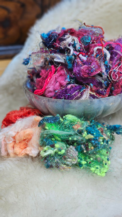 POT OF GERANIUMS Matisse Inspired Fiber Art Texture Bamboo Blend Kit - 2.5 ounces