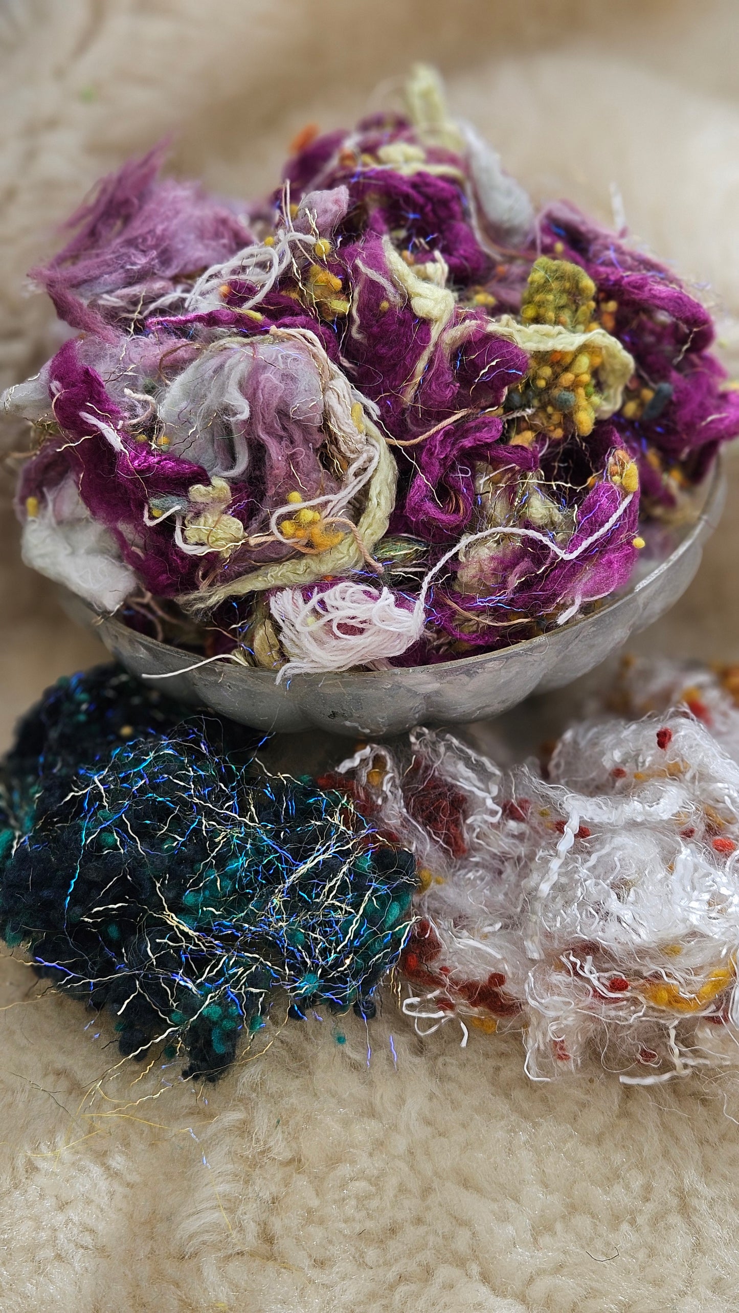 STILL LIFE WITH FLOWERS Matisse Inspired Fiber Art Texture Blend Kit - 2.5 ounces