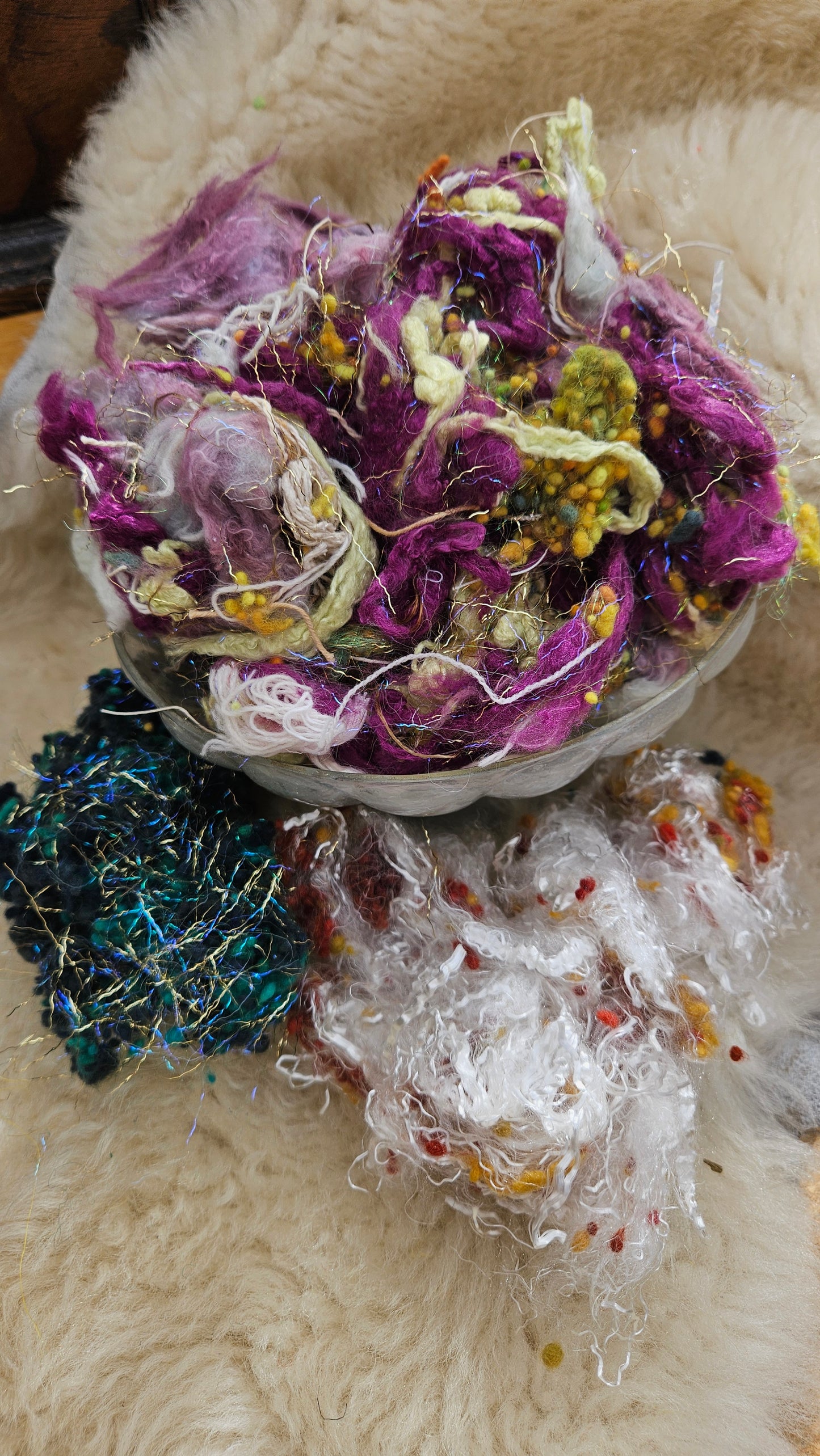 STILL LIFE WITH FLOWERS Matisse Inspired Fiber Art Texture Blend Kit - 2.5 ounces