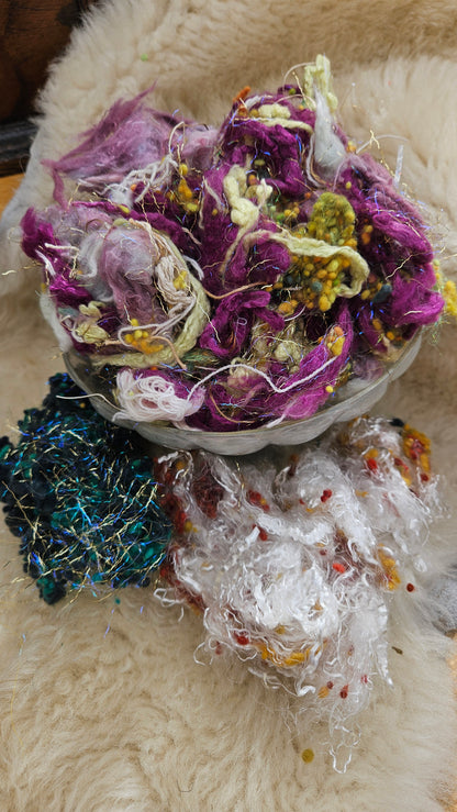 STILL LIFE WITH FLOWERS Matisse Inspired Fiber Art Texture Blend Kit - 2.5 ounces