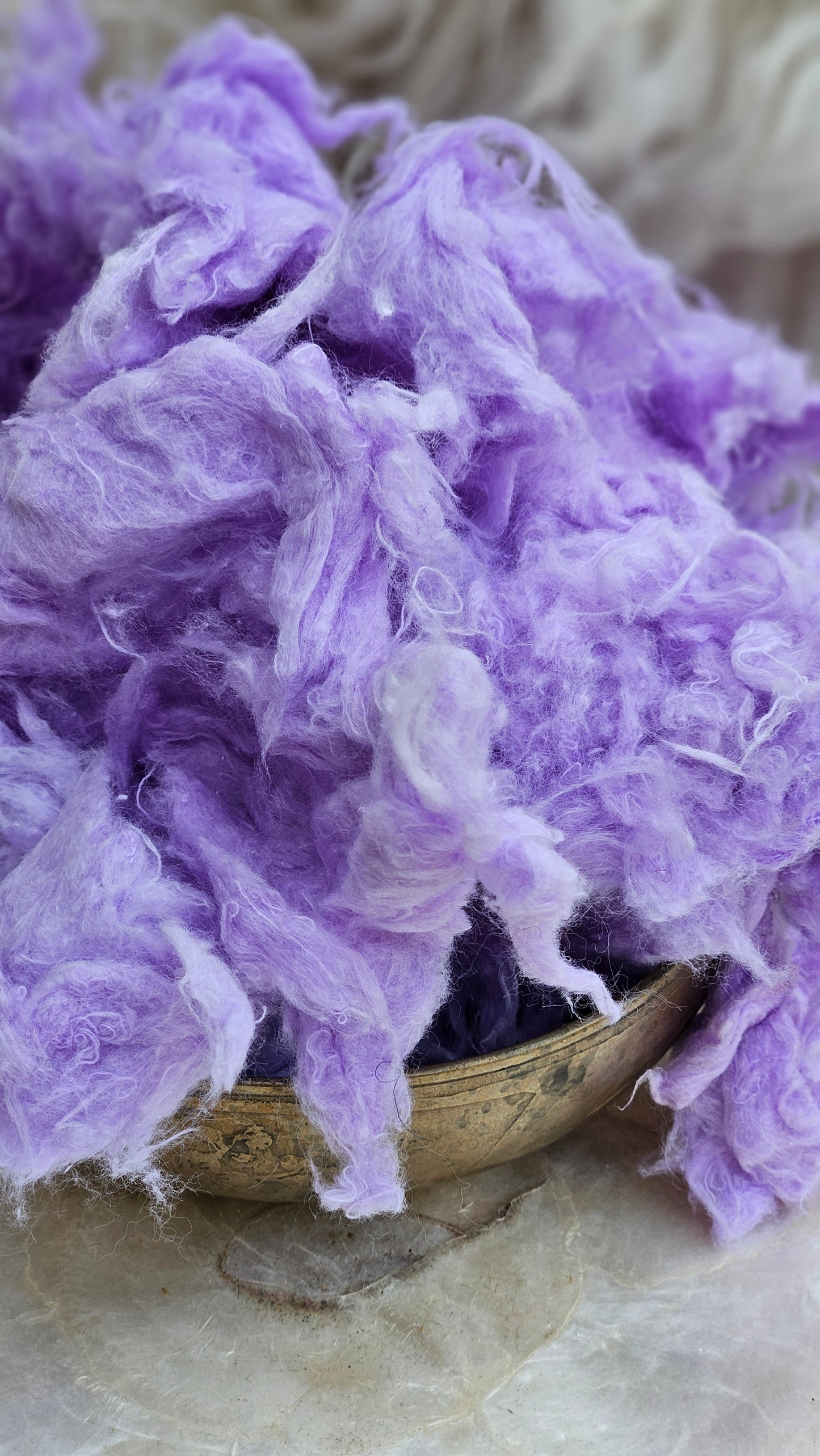 PHLOX Dyed Recycled Cotton Noil - 2.5 ounces