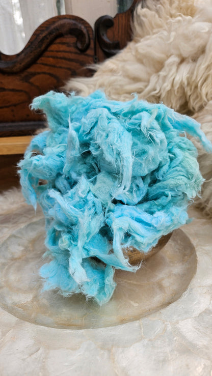 BLUET Dyed Recycled Cotton Noil - 2.5 ounces